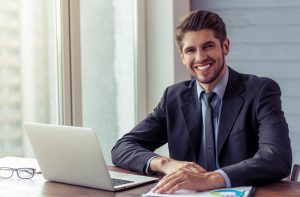 young businessman working